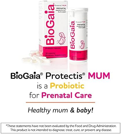 BioGaia Protectis Mum | A Prenatal Probiotic | Helpful for Mom &amp Baby | Support Baby's Developing Digestive &amp Immune Systems | Boosts Mom's Immune Defenses &amp Promotes Good Digestive Health