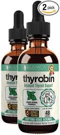 Thyrobin - Advanced Thyroid Support Supplement - Liquid Delivery for Better Absorption - Iodine Stinging Nettle Kelp Astragalus Ashwagandha &amp More!