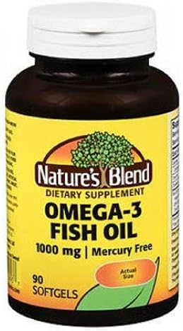 Nature's Blend Omega-3 1000mg - 90 Softgels Pack of 3
