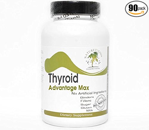 Thyroid Advantage Max ~ 90 Capsules - No Additives ~ Naturetition Supplements