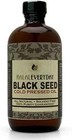 Black Seed Oil - Glass Bottle - 100% Pure and Cold Pressed - Imported Seed from India 16 OZ - Cold Pressed in NY - 100% Hexane Free - NON GMO Vegan and Halal - Very Dark and Potent