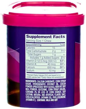 Viactiv Calcium Choc Chew Size 60ct Viactiv Calcium Chocolate Chew 60ct