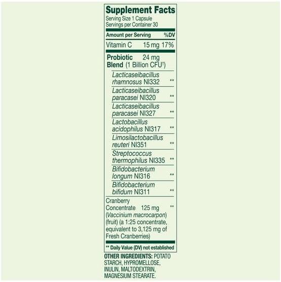 H4U Spring Valley Extra Strength Probiotic Vegetable Capsules for Digestive Health (Women's - 30 Count)