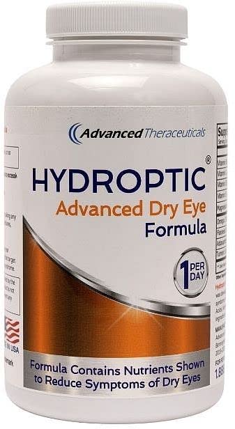 ADVANCED THERACEUTICALS Hydroptic Advanced Dry Eye Formula One-Per-Day 90-Day Supply - Supports Eye Nutrition &amp Tear Film with Astaxanthin Omega-3 Vitamins - Areds 2