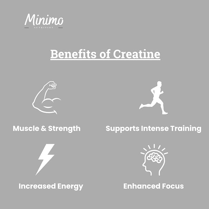 Creatine Monohydrate Powder 5000mg Per Serving 50 Servings 100% Pure Supports Muscle Energy &amp Strength 8.8 oz