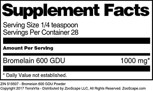 Bromelain 600 GDU Powder (1 oz ZIN: 519507)