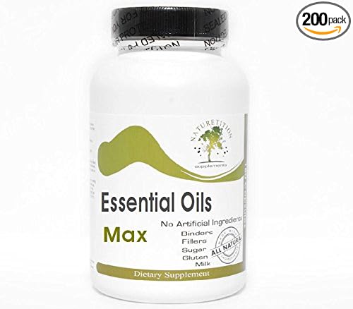 Essential Oils Max ~ 200 Capsules - No Additives ~ Naturetition Supplements