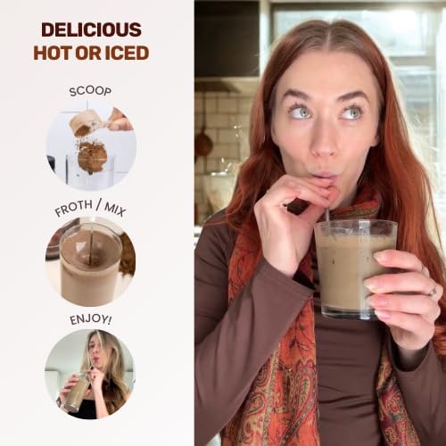 Dark Chocolate Superfood Powder - 17 Organic Superfoods + Prebiotic &amp Probiotics + More - Keto Friendly - Supports Positive Mood Gut Health - Vegan Gluten Free Non-GMO - 30 Day Supply