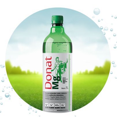 Natural Magnesium Water - 1000mg Magnesium in 1000ml ''Donat Mg'' Bulk Pack 6x1L