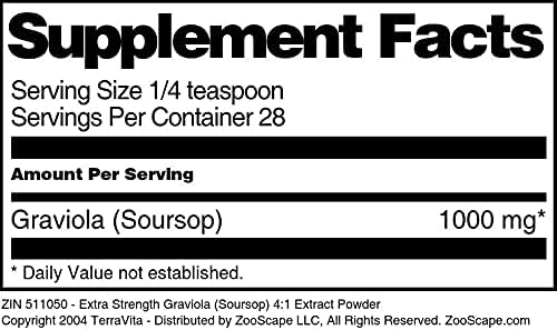 Extra Strength Graviola (Soursop) 4:1 Extract Powder (1 oz ZIN: 511050) - 3 Pack