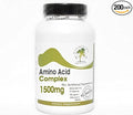 Amino Acid 1500mg Complex ~ 200 Capsules - No Additives ~ Naturetition Supplements