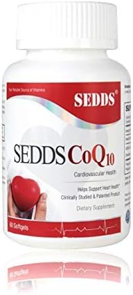 SEDDS® CoQ10 Ubiquinol Cardiovascular Health Supplement Daily Vitamin for Heart Health and Energy (60 Count) Highly Absorption Liquid Water-Soluble Softgel for High Blood Pressure and Cholesterol