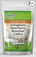 Zabaglione Strawberry Brazilian Coffee (Gourmet Naturally Flavored Whole Coffee Beans) (8 oz ZIN: 559584) - 2 Pack