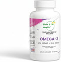 Premium Omega-3 Triple Strength Fish Oil 1000mg - EPA 180mg DHA 120mg - Wild-Caught Deep Sea Fish - Molecularly Distilled Burpless - 100 Softgels - Made in USA