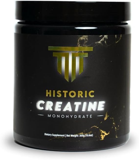 Historic Creatine Micronized Creatine Monohydrate Powder Unflavored 60 Servings 300 Grams