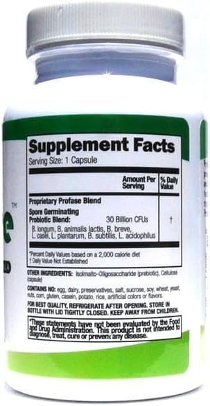 Profase Premium Probiotic Formula - Helps Support Balanced Flora Levels - 120 Capsules