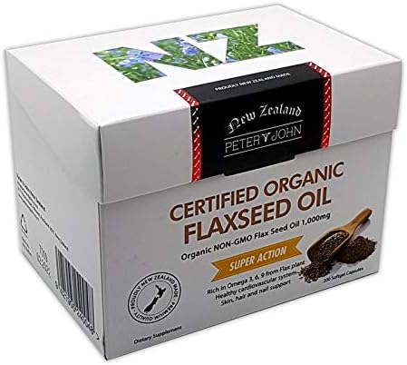 Peter John Organic Flaxseed Oil 1000mg 200 Softgel Capsules (3)