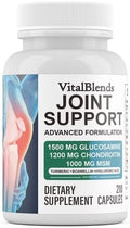 Glucosamine Chondroitin Turmeric Msm Boswellia - Joint Support Supplement for Relief 210 Tablets for Bones Back Knees Hands (210 Capsules)