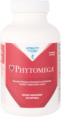 Phytomega - Phytosterols Omega-3s (EPA 330mg and DHA 220 mg) CoQ10 and Alpha Lipoic Acid - 120 Softgels