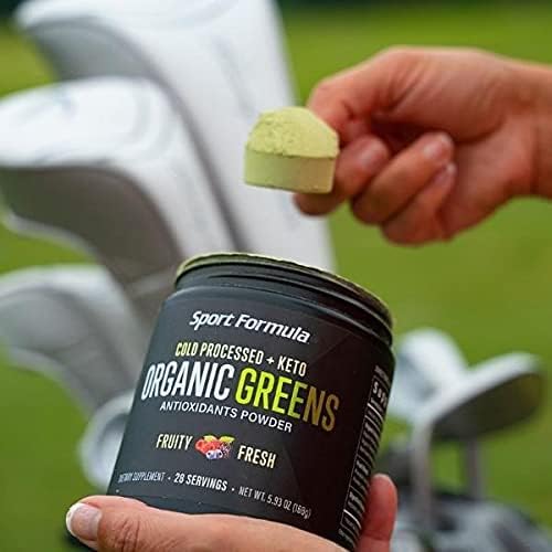 Sport Formula 99 Organic Greens Superfood Powder Cold Pressed Vegan and Keto Powder Non-GMO Low Calorie Daily Green Juice Powder