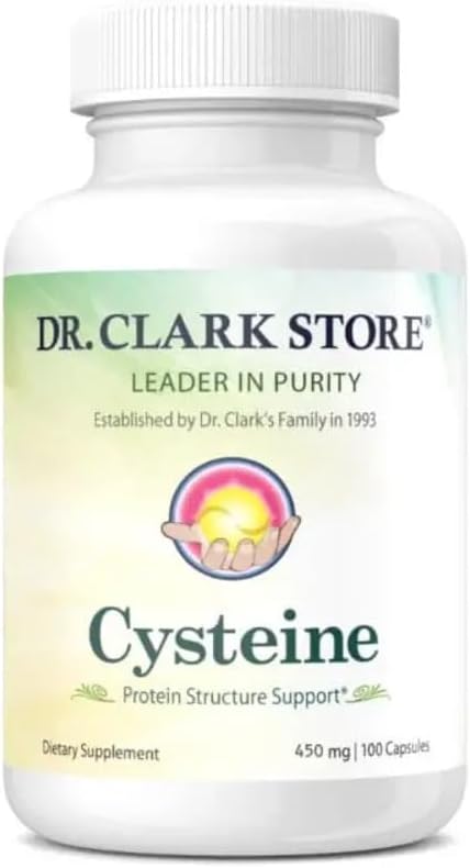 Dr Clark Store Cysteine – 500mg 100 Gelatin Capsules Supports Immune &amp Respiratory Health