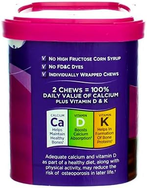 Viactiv Calcium Choc Chew Size 60ct Viactiv Calcium Chocolate Chew 60ct