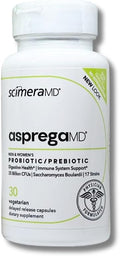 Asprega - Probiotic + Prebiotic Supplement | 17 Strains 35 Billion CFUs | Delayed Release | Saccharomyces Boulardii | For Men &amp Women | By ScimeraMD