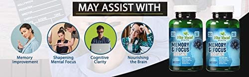 VITA VOCAL Premium Memory Focus Supplement Boosts Clarity and Concentration | Brain Booster