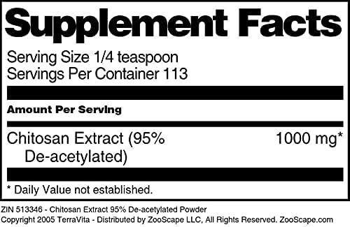 Chitosan Extract 95% De-acetylated Powder (4 oz ZIN: 513346) - 3 Pack