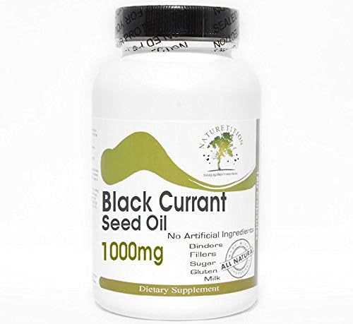 Black Currant Seed Oil 1000mg ~ 180 Capsules - No Additives ~ Naturetition Supplements