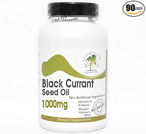 Black Currant Seed Oil 1000mg ~ 90 Capsules - No Additives ~ Naturetition Supplements