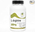 L-Arginine 500mg ~ 100 Capsules - No Additives ~ Naturetition Supplements
