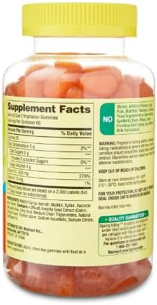 Spring Valley Zero Sugar Vitamin C Gummies Dietary Supplement 250 mg 120 Count + Dri Store Sticker.