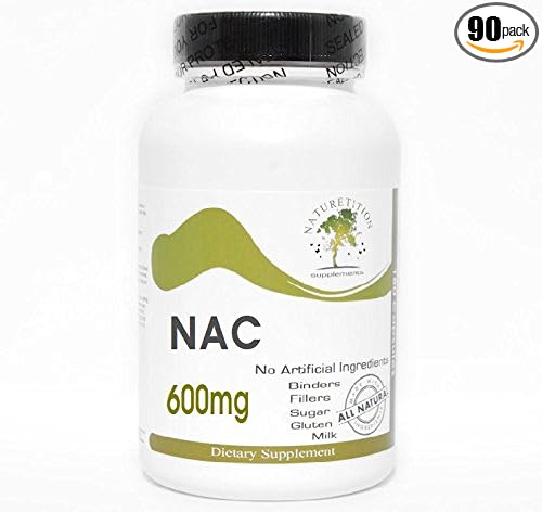NAC N-Acetyl Cysteine 600mg ~ 90 Capsules - No Additives