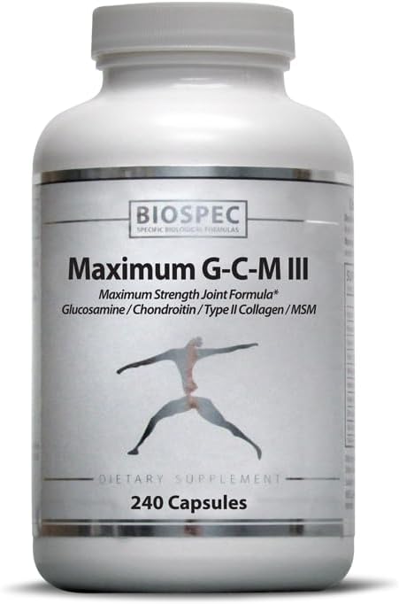 BIOSPEC NUTRITIONALS Maximum G-C-M III - glucosamine chondroitin MSM Boswellia (20% AKBA)