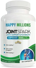 JOINTSPARK Joint Support Supplement – Glucosamine Chondroitin &amp MSM with Boswellia Turmeric Quercetin &amp Bromelain – Supports Joint Comfort – Gluten Free Non GMO – 60 Capsules