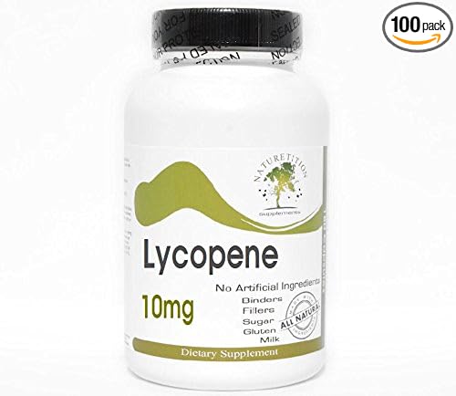 Lycopene 10mg ~ 100 Capsules - No Additives ~ Naturetition Supplements