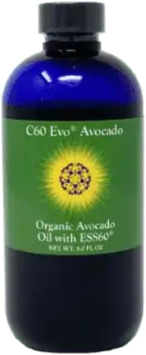 Organic Avocado Oil 100% Pure ESS60 (.6 mg/mL) Supports Joint Health Flexibility Energy Immunity Sleep - 8 oz