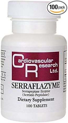 Cardiovascular Research Serraflazyme Serrapeptase Enzyme 100 Tabs by Ecological Formulas/Cardio Research