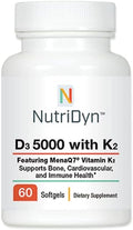 D3 5000 with K2 60 Softgels Nutri-Dyn