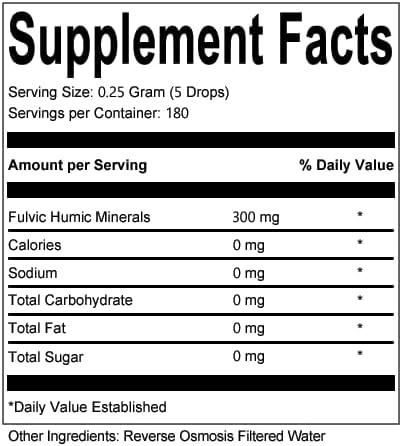 INFINITE WATERS - Fulvic Humic Acid Health Supplement – Organic Detox Immune Boost &amp Nutrient Absorption (2 fl oz)