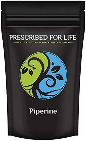 Prescribed For Life Piperine Powder 95% Black Pepper Extract Powder Gluten Free Vegan Non GMO Natural Antioxidant (1kg)