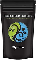 Prescribed For Life Piperine Powder 95% Black Pepper Extract Powder Gluten Free Vegan Non GMO Natural Antioxidant (340g)