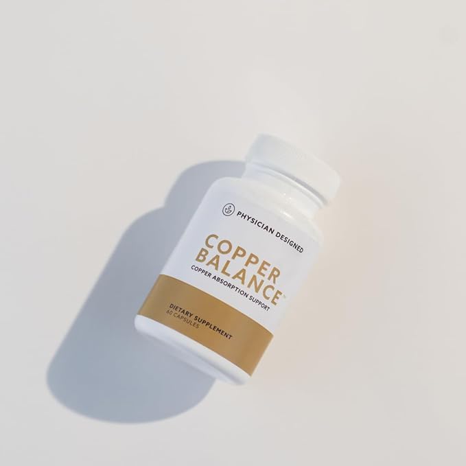 PD VARS Physician Designed Copper Balance Supplement - Fibromyalgia Support Reduced Nerve Pain Fibro Fog 9 Essential Immune Boosting Vitamins 60 Capsules