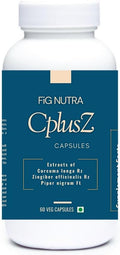 FiG Nutra’s CPlusZ: High Potency Curcumin with Black Pepper &amp Ginger Extracts – Enhanced Formula for Joint &amp Metabolic and Antioxidant Support – 60 Veg Caps