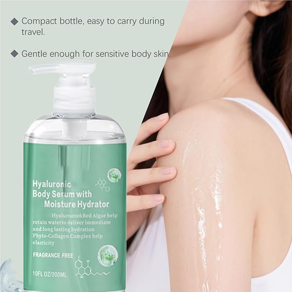Body Hydrator Hyaluronic Body SerumHyaluronic Serum For Bodys For Dry Skin Fast-Absorbing Bodys Care Deep Hydration Non-Greasy Formula (2pcs)