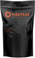FIRE TEAS Greens Superfood Powder with Seaweed &amp Chlorella (Cracked Cell) - Organic Turmeric Kelp Moringa Stevia Aloe Vera Extract Ginger - Smoothies Yogurt &amp Milkshakes -