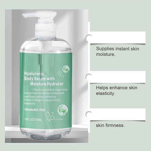 Body Hydrator Hyaluronic Body SerumHyaluronic Serum For Bodys For Dry Skin Fast-Absorbing Bodys Care Deep Hydration Non-Greasy Formula (2pcs)