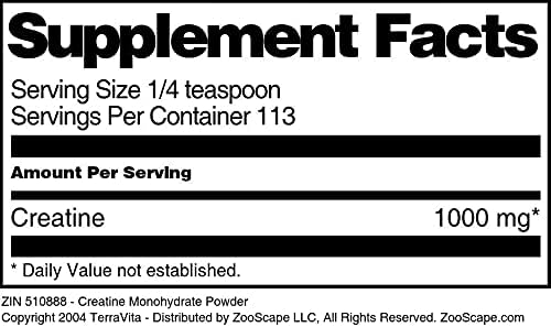 Terravita Creatine Monohydrate Powder (4 oz ZIN: 510888)