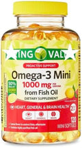Omega-3 Mini from Fish Oil 1000 mg 120 Count Dietary Supplement Omega 3 Mini Softgels Pack-1